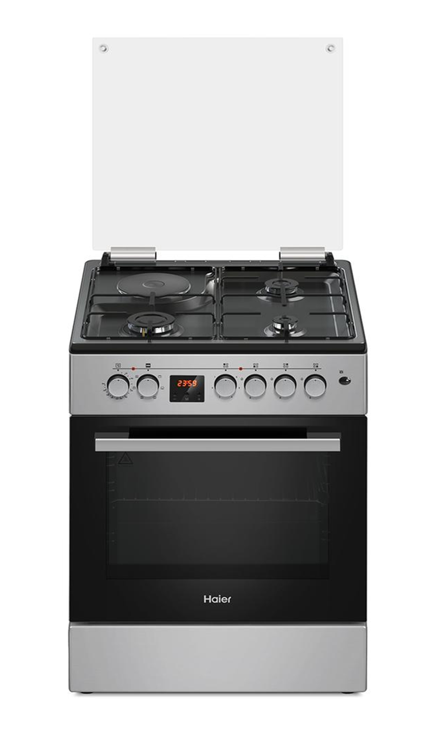Cuisinière Haier 60 x 60 cm 3 Feux Mixte Inox HCR2031EESB – Electro Privé Sénégal