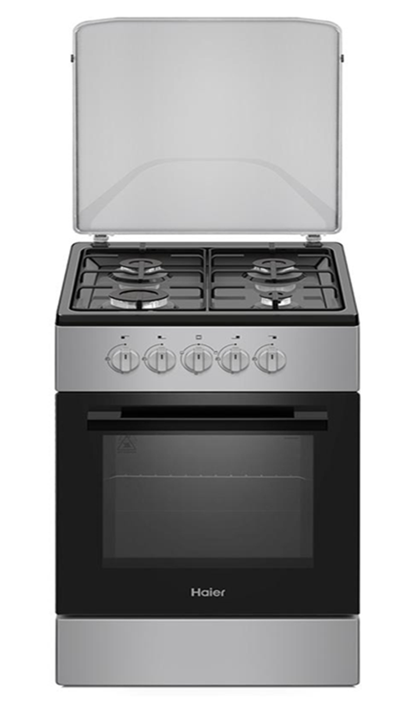 Cuisinière Haier 60 x 60 cm 4 Feux Noir / Gris HCR2040EGS-1 – Electro Privé Sénégal
