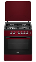 Cuisinière Haier 60 x 60 cm 4 Feux Rouge HCR2040EGR – Electro Privé Sénégal