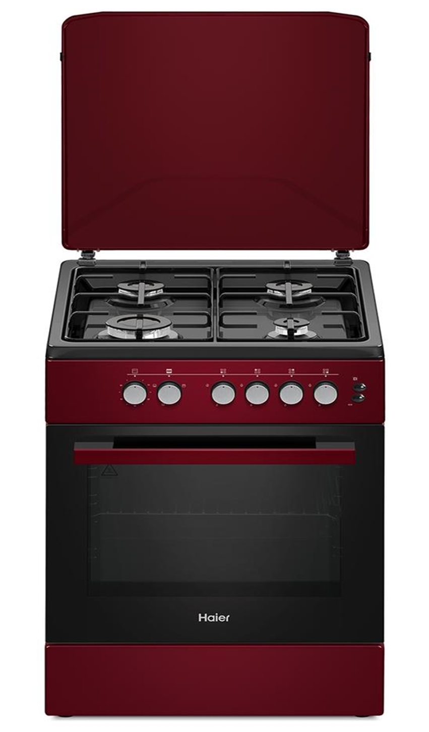 Cuisinière Haier 60 x 60 cm 4 Feux Rouge HCR2040EGR – Electro Privé Sénégal