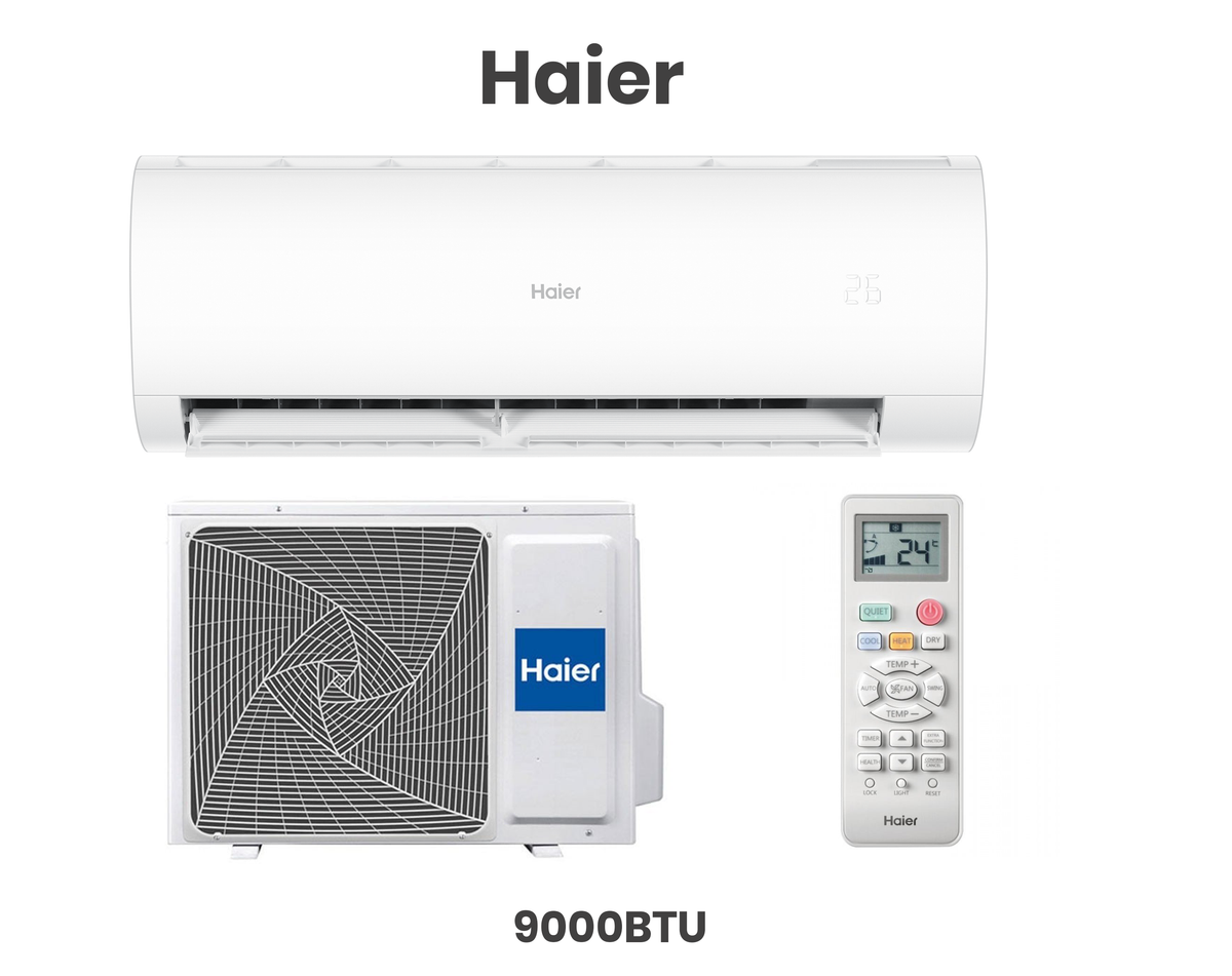 Climatiseur Split Mural Haier 9 000 BTU (0.9 CV) AR09PASN1 – Electro Privé Sénégal