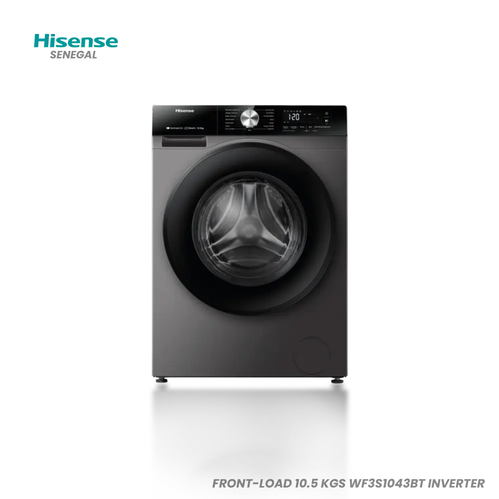 Lave-Linge Frontal Hisense 10.5 KG WF3S1043BT – Electro Privé Sénégal