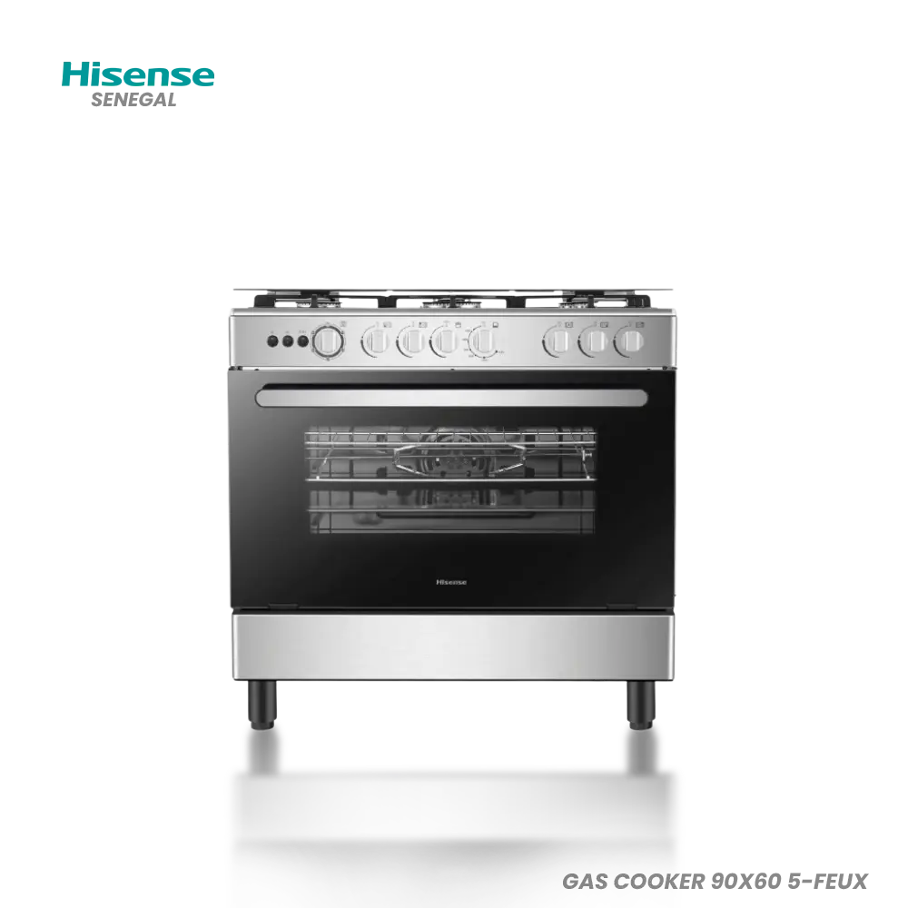 Cuisinière Hisense 90 x 60 cm 5 Feux à Gaz