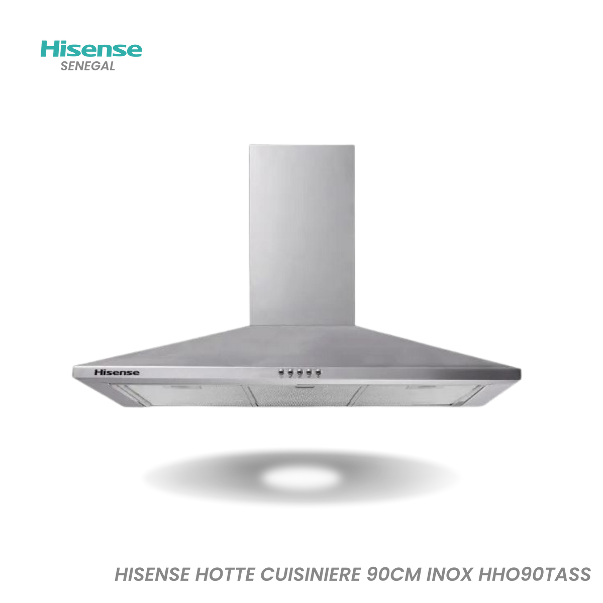 Hotte Aspirante Hisense 90 cm Inox – Réf. HHO90TASS