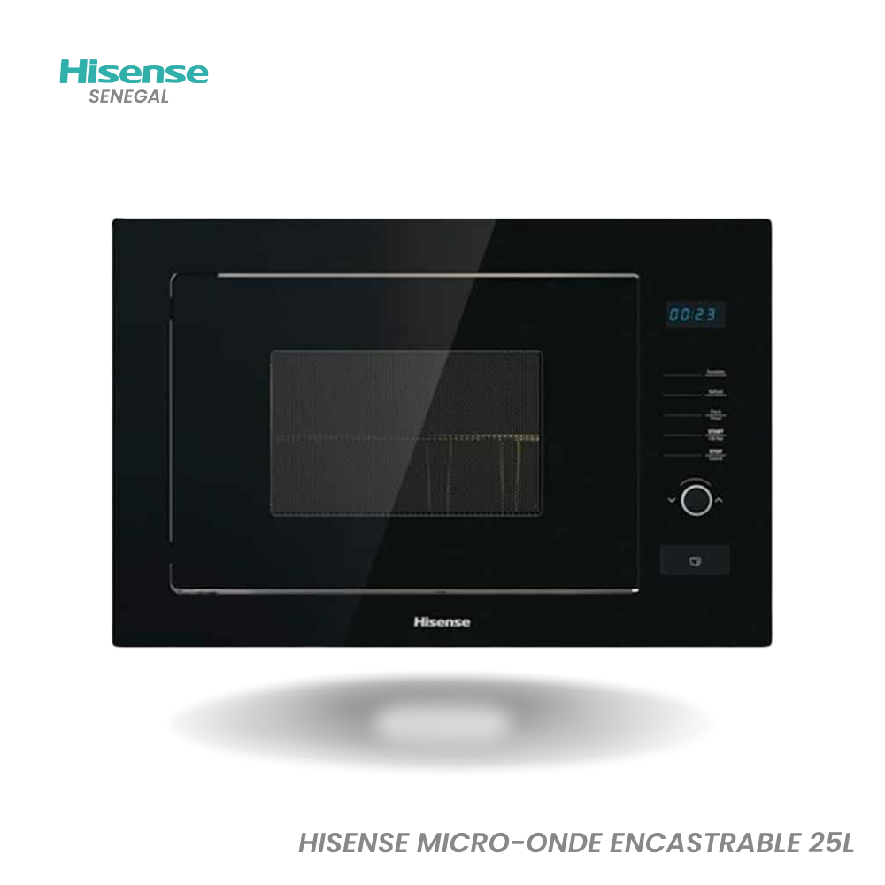 Four à Micro-ondes Hisense 25 L avec Grill Encastrable – Réf. HB25MOBX7G