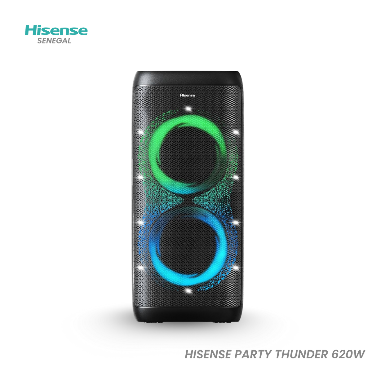 Enceinte Bluetooth Hisense 620 W – Réf. Thunder