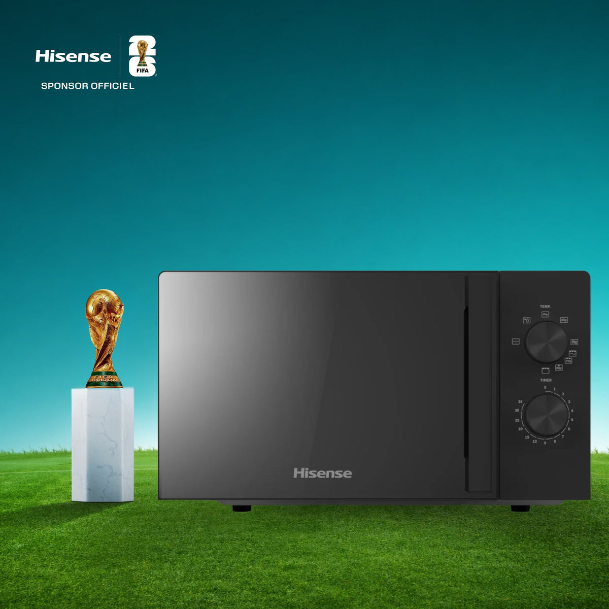 Four à Micro-ondes Hisense 20 L avec Grill – Réf. H20MOBP1HG