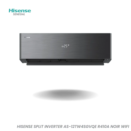 Climatiseur Split Mural Hisense 12 000 BTU Inverter WiFi Noir AS-12TW4SGVQE – Electro Privé Sénégal