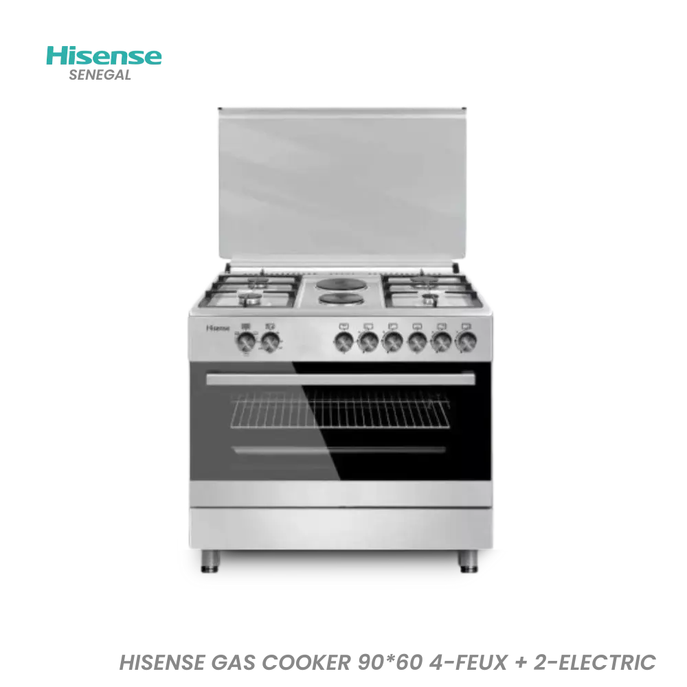 Cuisinière Hisense 90 x 60 cm 4 Feux à Gaz
