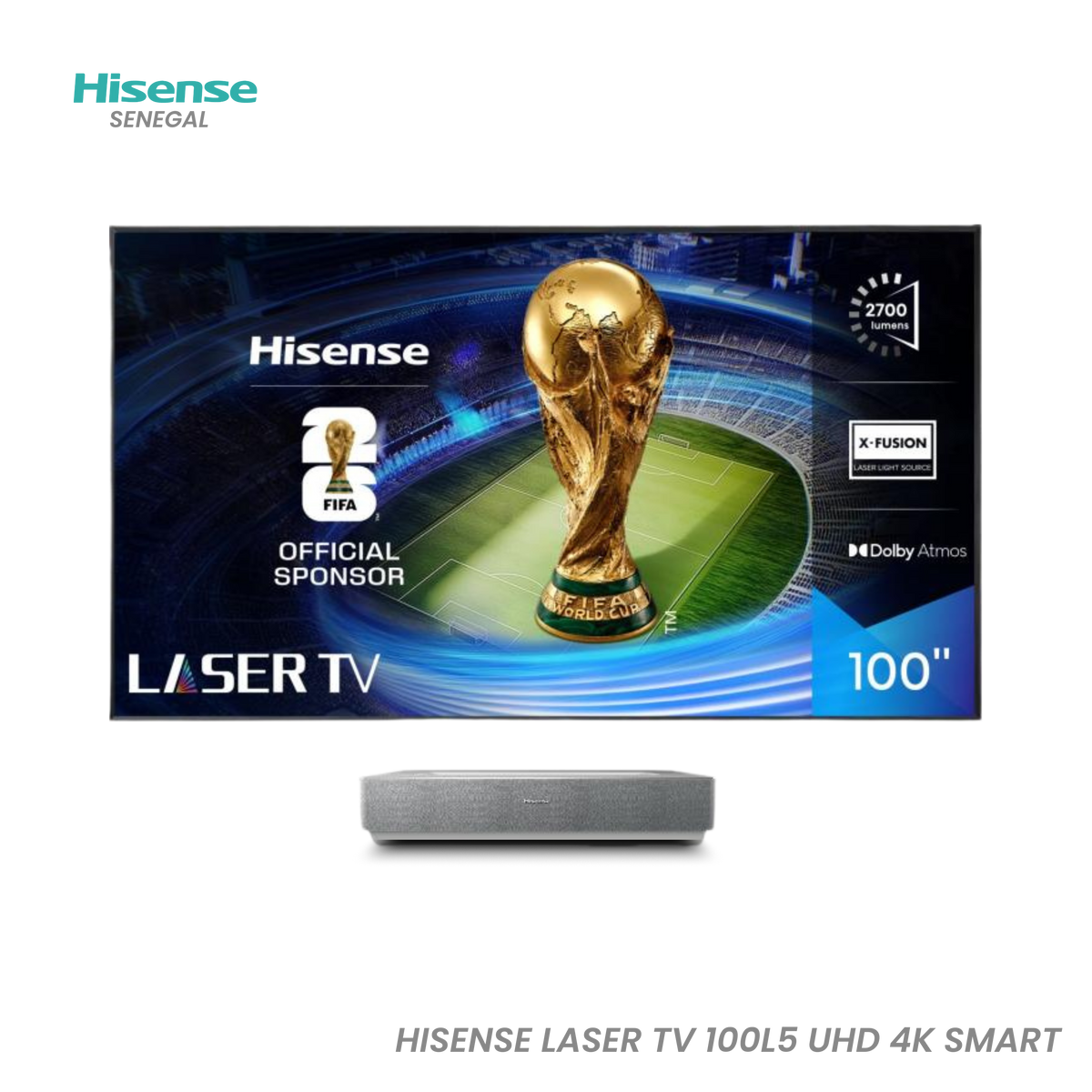 Téléviseur Hisense 100" LED 4K UHD – Réf. 100L5