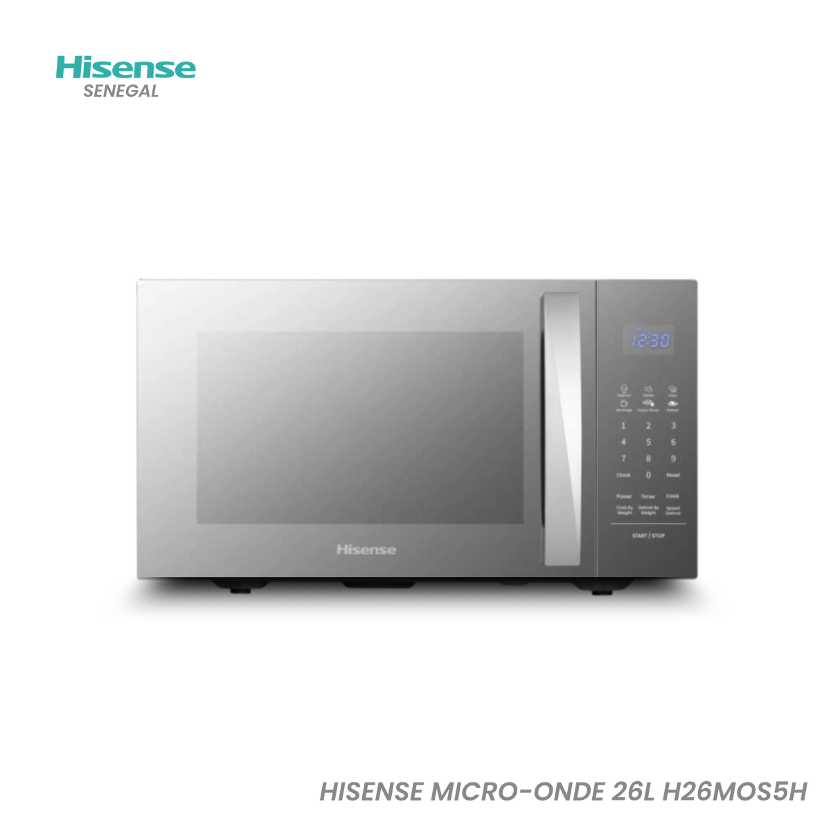 Four à Micro-ondes Hisense 26 L sans Grill – Réf. H26MOS5H