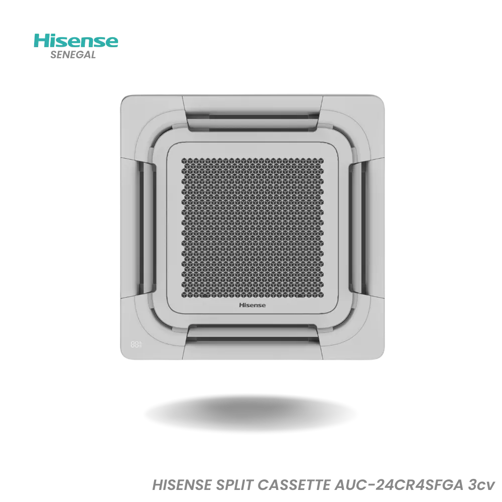 Climatiseur Cassette Hisense 24 000 BTU (3 CV) – Réf. AUC-24CR4SFGA