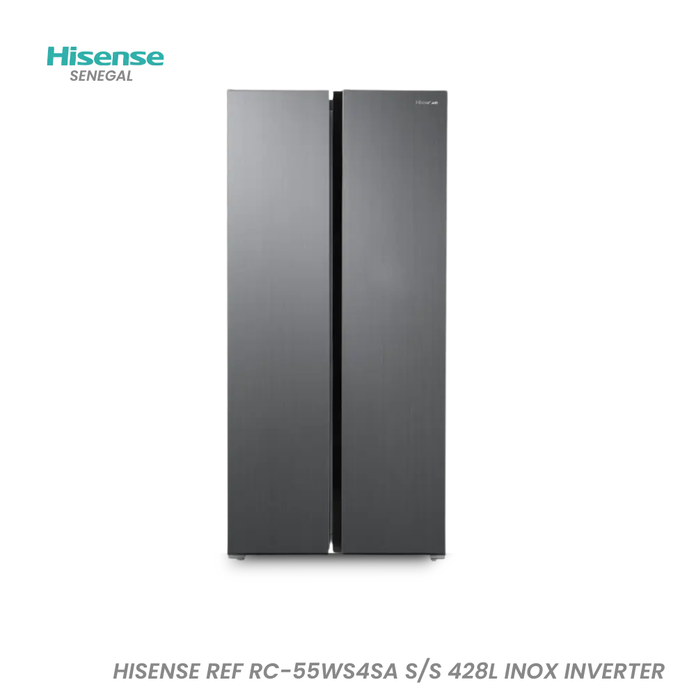 Réfrigérateur Hisense 428 L Inverter Inox – Réf. REF-RC-55WS4SA
