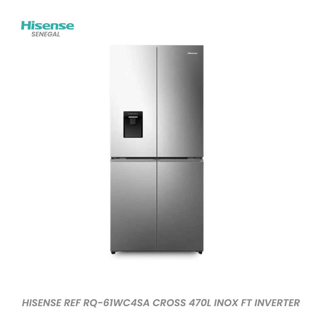 Réfrigérateur Hisense 470 L Inox – Réf. RQ-61WC4SA