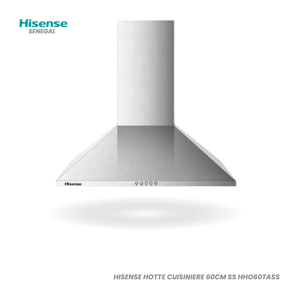 Hotte Aspirante Hisense 60 cm Inox – Réf. HHO60TASS