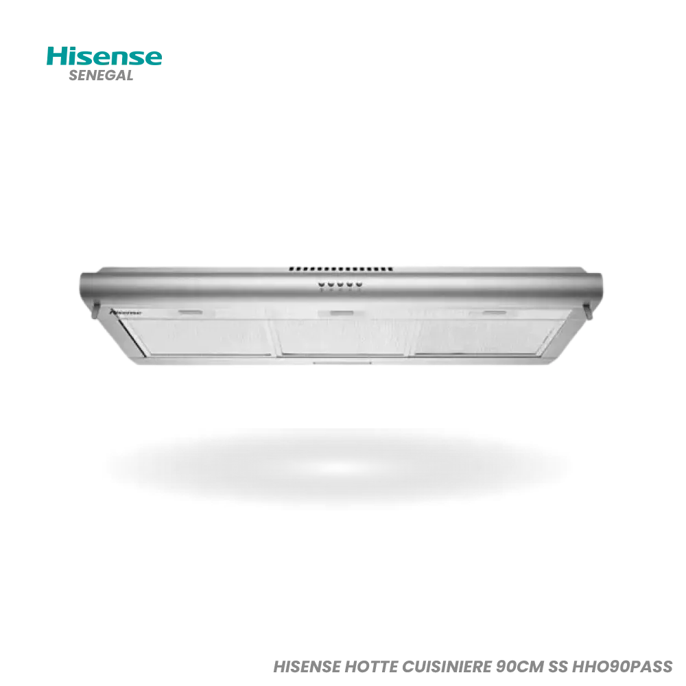 Hotte Aspirante Hisense 90 cm Inox – Réf. HHO90PASS