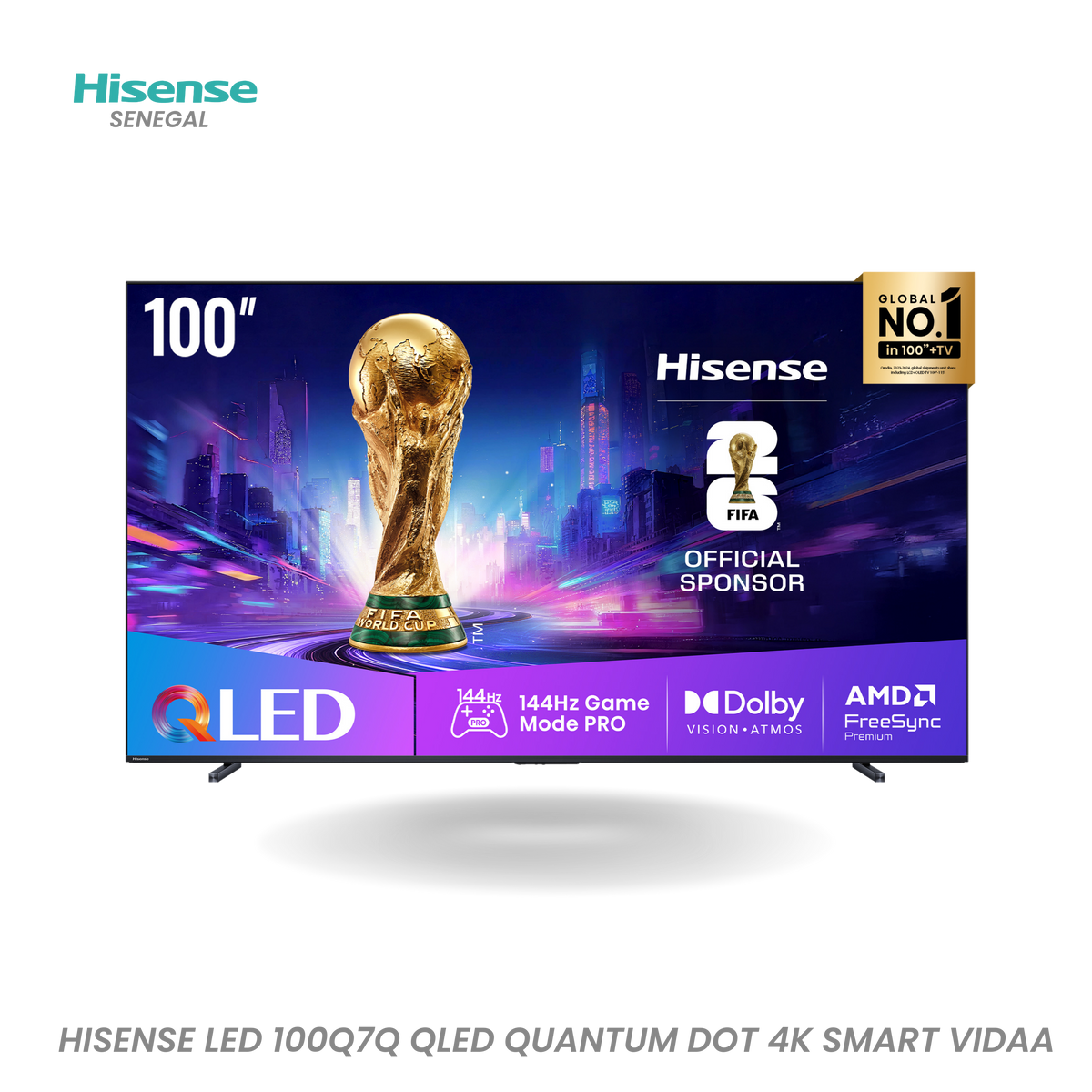 Téléviseur Hisense QLED – Réf. 100Q7N