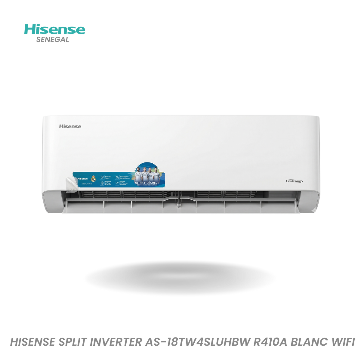 Climatiseur Split Mural Hisense 18 000 BTU Inverter WiFi Blanc – Réf. AS-18TW4SLUHBW