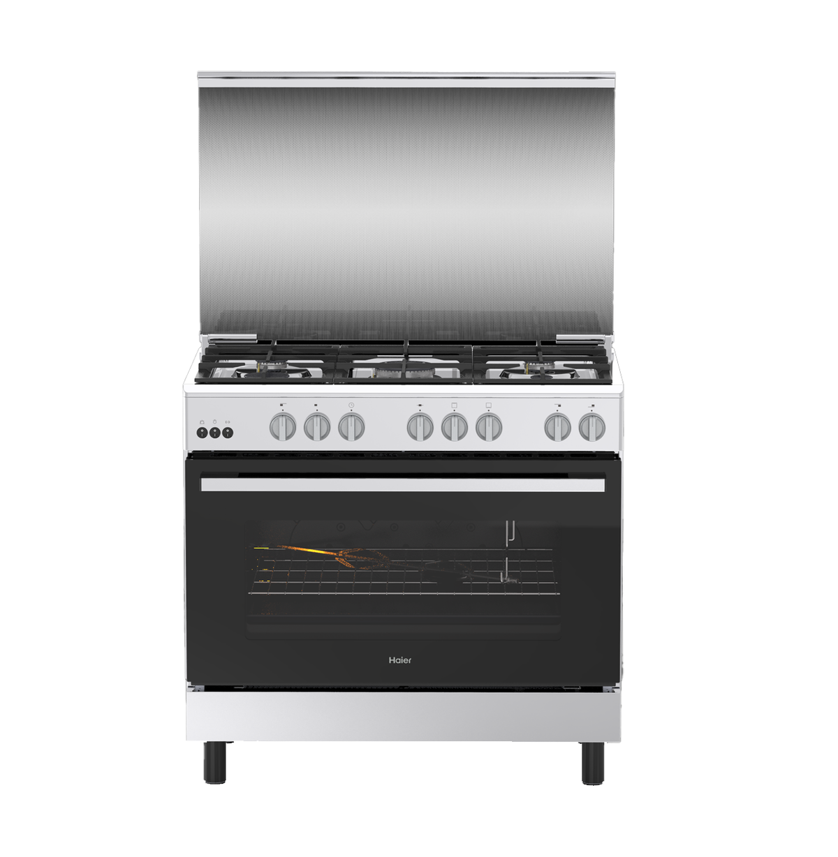 Cuisinière Haier 90 x 60 cm 5 Feux HRG9504HGSSK – Electro Privé Sénégal
