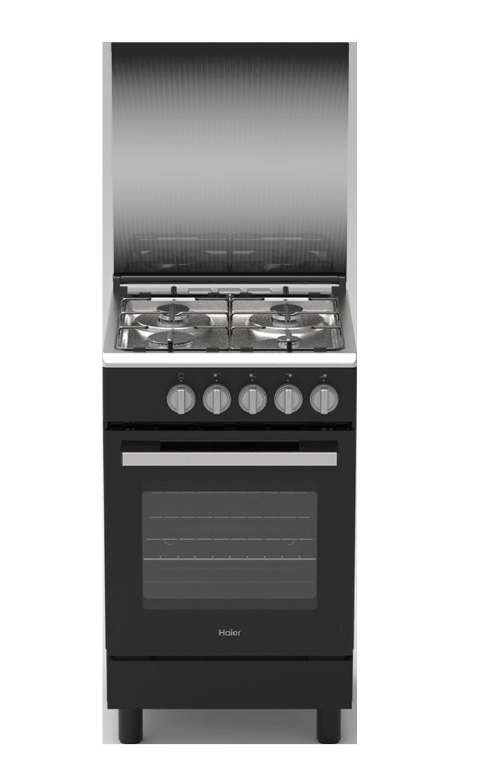 Cuisinière Haier 50 x 55 cm 4 Feux Noir HCR1040EGB – Electro Privé Sénégal